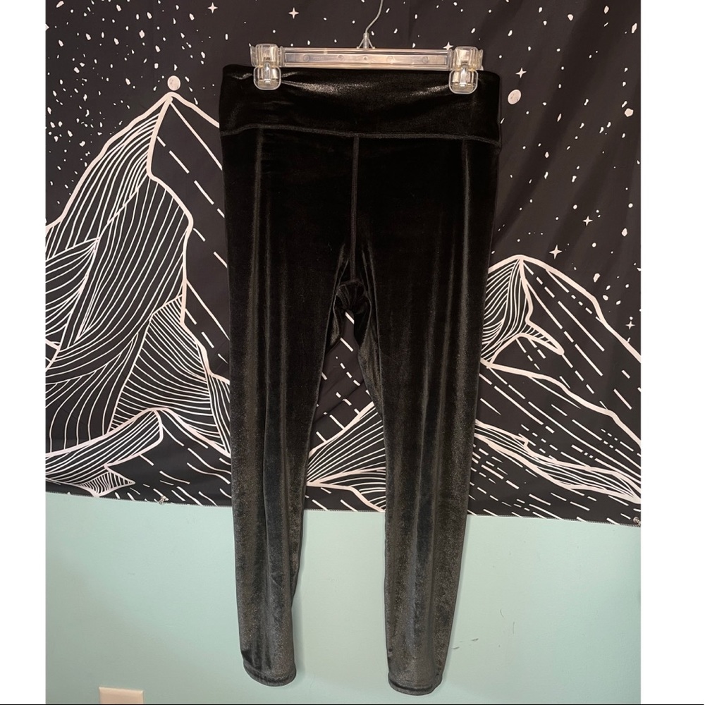 Black Velvet PINK Leggings